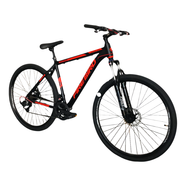 BICICLETA FIRE BIRD - Color: Negro/Naranja Fluo